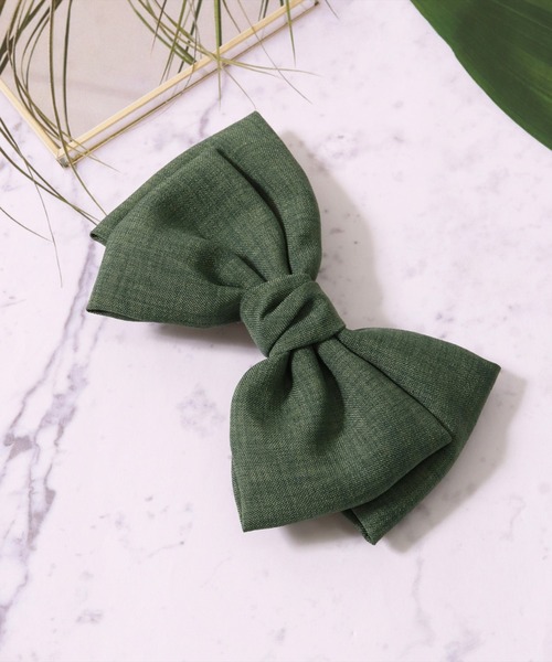 BAYBLO(ベイブロ)の「(SB)ビッグリボン バレッタ(バレッタ/ヘアクリップ・レディース・ブラック/ネイビー/オフホワイト/グリーン/ワイン・ONE SIZE)」の11枚目の写真