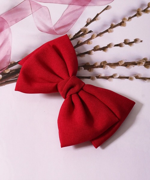 BAYBLO(ベイブロ)の「(SB)ビッグリボン バレッタ(バレッタ/ヘアクリップ・レディース・ブラック/ネイビー/オフホワイト/グリーン/ワイン・ONE SIZE)」の9枚目の写真