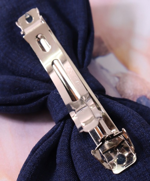 BAYBLO(ベイブロ)の「(SB)ビッグリボン バレッタ(バレッタ/ヘアクリップ・レディース・ブラック/ネイビー/オフホワイト/グリーン/ワイン・ONE SIZE)」の7枚目の写真