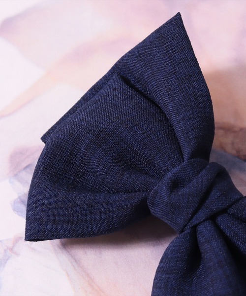 BAYBLO(ベイブロ)の「(SB)ビッグリボン バレッタ(バレッタ/ヘアクリップ・レディース・ブラック/ネイビー/オフホワイト/グリーン/ワイン・ONE SIZE)」の6枚目の写真