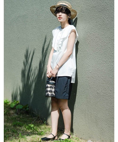 haco!(ハコ)の「これさえあれば大人に不足しがちな華と旬を補える!?衿がかわいいお手入れ楽ちんブラウス by que made me(シャツ/ブラウス・レディース・ホワイト/ブラック・SMALL/MEDIUM/LARGE/X-LARGE)」の3枚目の写真