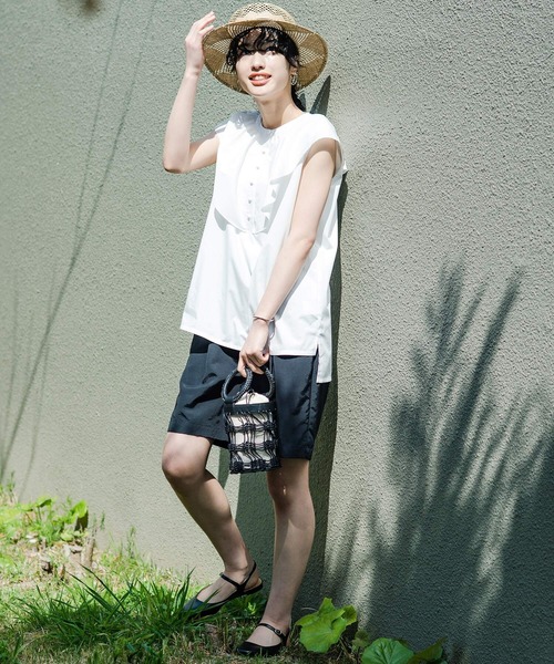 haco!(ハコ)の「これさえあれば大人に不足しがちな華と旬を補える!?衿がかわいいお手入れ楽ちんブラウス by que made me(シャツ/ブラウス・レディース・ホワイト/ブラック・SMALL/MEDIUM/LARGE/X-LARGE)」の5枚目の写真