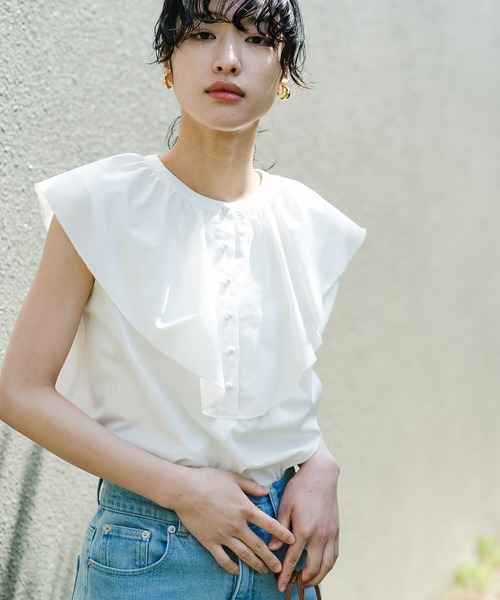 haco!(ハコ)の「これさえあれば大人に不足しがちな華と旬を補える!?衿がかわいいお手入れ楽ちんブラウス by que made me(シャツ/ブラウス・レディース・ホワイト/ブラック・SMALL/MEDIUM/LARGE/X-LARGE)」の9枚目の写真