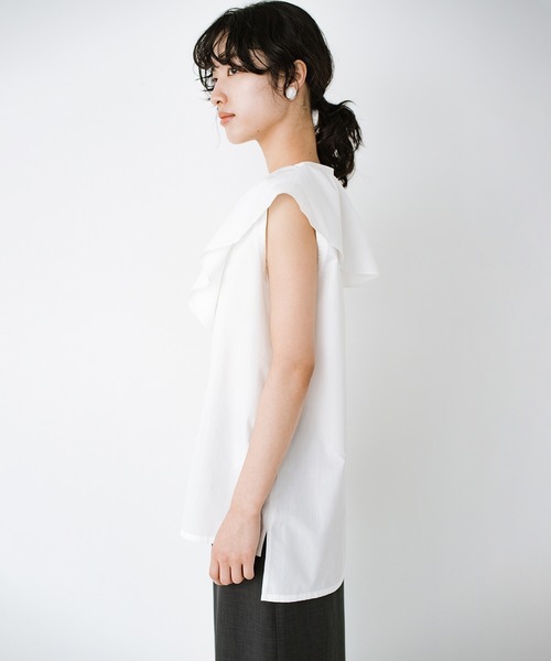 haco!(ハコ)の「これさえあれば大人に不足しがちな華と旬を補える!?衿がかわいいお手入れ楽ちんブラウス by que made me(シャツ/ブラウス・レディース・ホワイト/ブラック・SMALL/MEDIUM/LARGE/X-LARGE)」の13枚目の写真