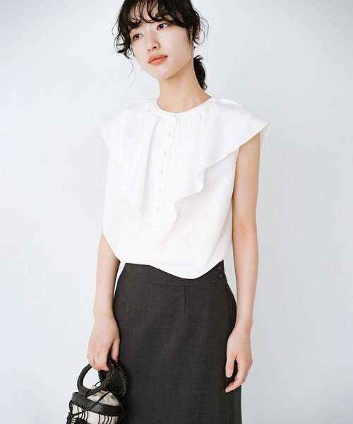 haco!(ハコ)の「これさえあれば大人に不足しがちな華と旬を補える!?衿がかわいいお手入れ楽ちんブラウス by que made me(シャツ/ブラウス・レディース・ホワイト/ブラック・SMALL/MEDIUM/LARGE/X-LARGE)」の15枚目の写真