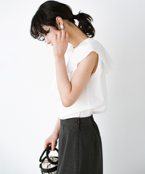 haco!(ハコ)の「これさえあれば大人に不足しがちな華と旬を補える!?衿がかわいいお手入れ楽ちんブラウス by que made me(シャツ/ブラウス・レディース・ホワイト/ブラック・SMALL/MEDIUM/LARGE/X-LARGE)」の16枚目の写真