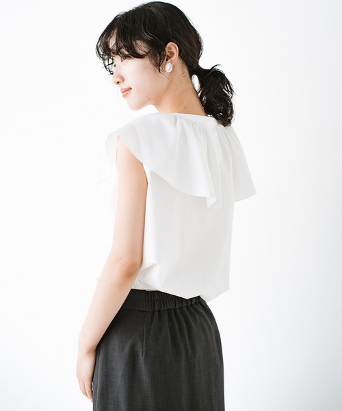 haco!(ハコ)の「これさえあれば大人に不足しがちな華と旬を補える!?衿がかわいいお手入れ楽ちんブラウス by que made me(シャツ/ブラウス・レディース・ホワイト/ブラック・SMALL/MEDIUM/LARGE/X-LARGE)」の17枚目の写真