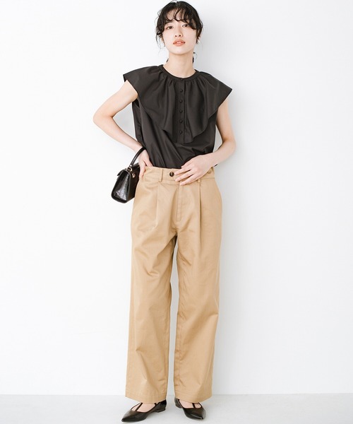 haco!(ハコ)の「これさえあれば大人に不足しがちな華と旬を補える!?衿がかわいいお手入れ楽ちんブラウス by que made me(シャツ/ブラウス・レディース・ホワイト/ブラック・SMALL/MEDIUM/LARGE/X-LARGE)」の4枚目の写真