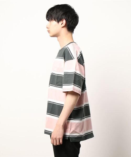 Levi's（リーバイス）の「【Levi's】ポケットボーダーＴシャツ（Tシャツ/カットソー・メンズ・ピンク・L/S/M）」の3枚目の写真