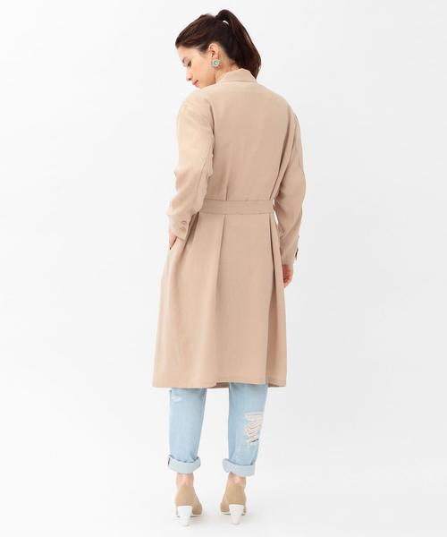 Another Edition（アナザーエディション）の「ライトチェスターコート(ベージュ)/AEBC TEN  LIGHT CT BG◆（チェスターコート・レディース・ベージュ・ﾌﾘ-）」の2枚目の写真