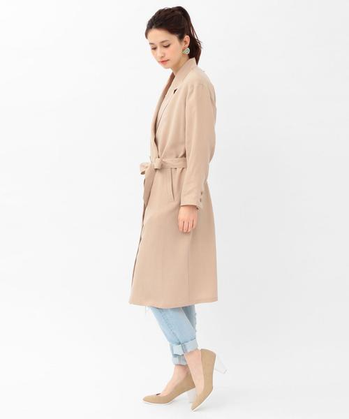 Another Edition（アナザーエディション）の「ライトチェスターコート(ベージュ)/AEBC TEN  LIGHT CT BG◆（チェスターコート・レディース・ベージュ・ﾌﾘ-）」の5枚目の写真
