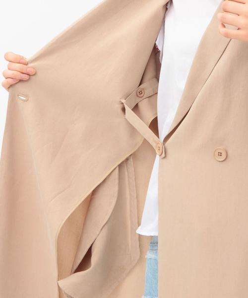 Another Edition（アナザーエディション）の「ライトチェスターコート(ベージュ)/AEBC TEN  LIGHT CT BG◆（チェスターコート・レディース・ベージュ・ﾌﾘ-）」の9枚目の写真