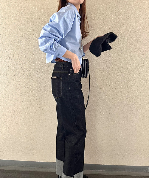 セール】バックデザインクロップドシャツ（ai select）/ デザイン