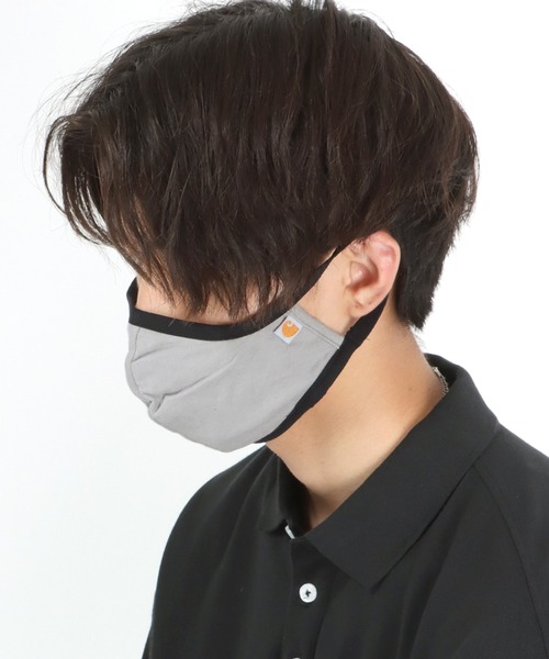 Carhartt(カーハート)の「carhartt(カーハート)Cotton Blend Ear Loop Face Mask/布マスク(マスク・メンズ・グレー/ブラウン/ブラック・FREE)」の2枚目の写真