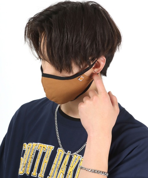 Carhartt(カーハート)の「carhartt(カーハート)Cotton Blend Ear Loop Face Mask/布マスク(マスク・メンズ・グレー/ブラウン/ブラック・FREE)」の5枚目の写真