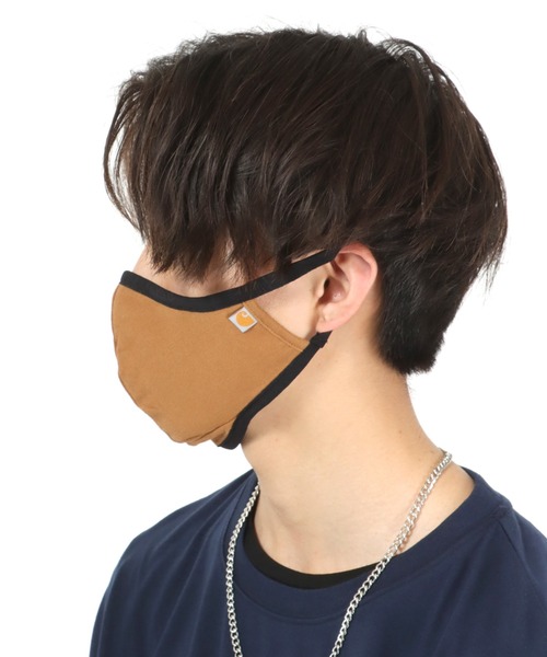 Carhartt(カーハート)の「carhartt(カーハート)Cotton Blend Ear Loop Face Mask/布マスク(マスク・メンズ・グレー/ブラウン/ブラック・FREE)」の4枚目の写真