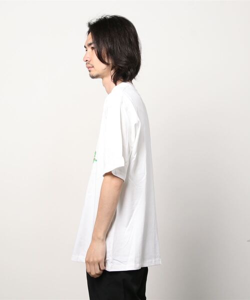 Never mind the XU / Chikashitsu+（ネバーマインド ザ エックスユー / チカシツプラス）の「【DO WHAT WE WANT/ドゥーワットウィーウォント】 Speeding Love Tee/ハート ロゴ グラフィック 3Dロゴ Tシャツ 半袖（Tシャツ/カットソー・メンズ・ホワイト/ブラック・L/XL/M）」の12枚目の写真