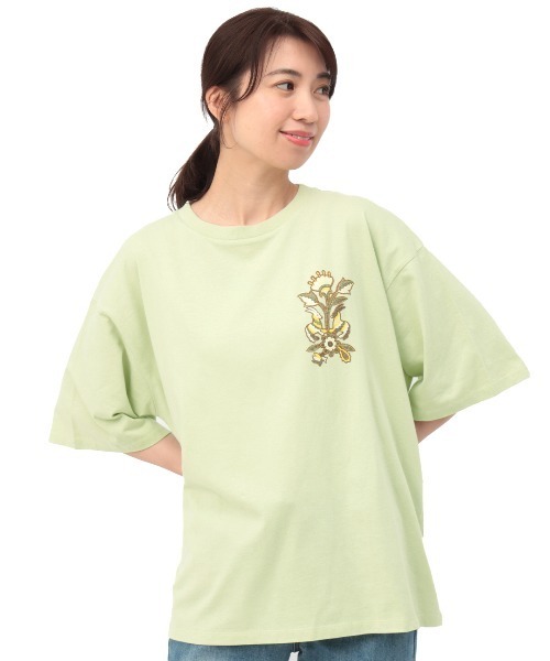 チチカカ(チチカカ)の「オトミTシャツ(Tシャツ/カットソー・レディース・カーキ/ライトベージュ・FREE)」の6枚目の写真