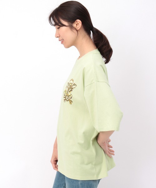 チチカカ(チチカカ)の「オトミTシャツ(Tシャツ/カットソー・レディース・カーキ/ライトベージュ・FREE)」の7枚目の写真