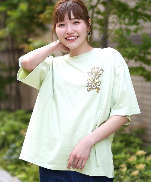 チチカカ(チチカカ)の「オトミTシャツ(Tシャツ/カットソー・レディース・カーキ/ライトベージュ・FREE)」の17枚目の写真