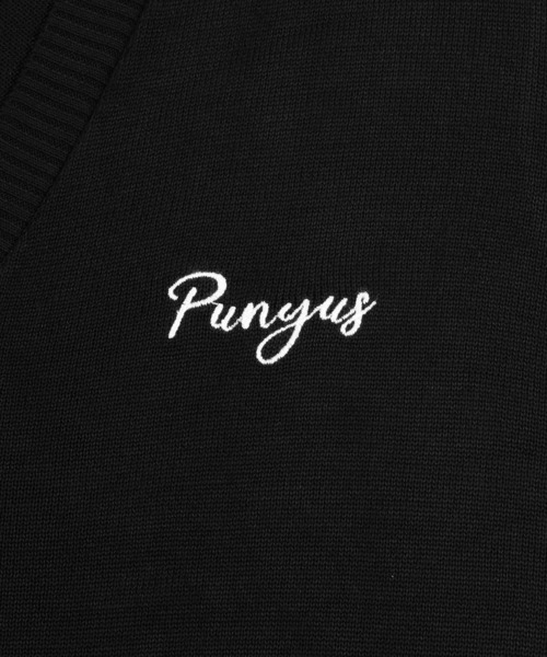 PUNYUS（プニュズ）の「ワンポイントロゴカーディガン（カーディガン/ボレロ・レディース・ブラック/グレー/グリーン/ベージュ/パープル/カーキ・2/1/4/3）」の10枚目の写真