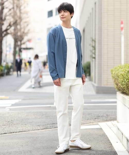 a.v.v（アーヴェヴェ）の「梨地カーディガン（カーディガン/ボレロ・メンズ・グレー/ブルー/ミント/グリーン・46/48/50）」の8枚目の写真