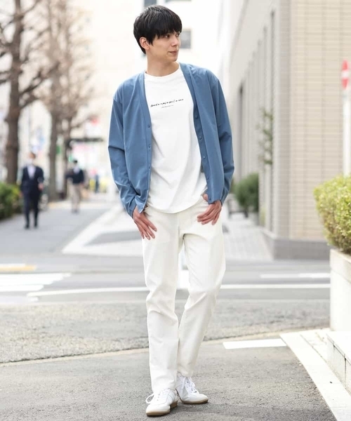 a.v.v（アーヴェヴェ）の「梨地カーディガン（カーディガン/ボレロ・メンズ・グレー/ブルー/ミント/グリーン・46/48/50）」の10枚目の写真