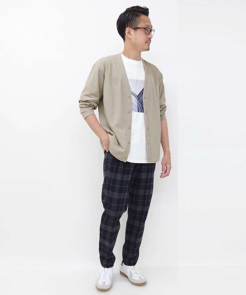 a.v.v（アーヴェヴェ）の「梨地カーディガン（カーディガン/ボレロ・メンズ・グレー/ブルー/ミント/グリーン・46/48/50）」の13枚目の写真