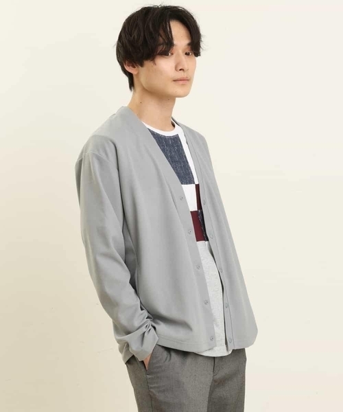 a.v.v（アーヴェヴェ）の「梨地カーディガン（カーディガン/ボレロ・メンズ・グレー/ブルー/ミント/グリーン・46/48/50）」の21枚目の写真