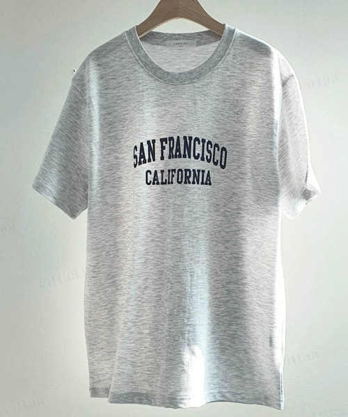 Dalfwin(ダールフィン)の「SAN FRANCISCOロゴ半袖Tシャツ(Tシャツ/カットソー・レディース・ホワイト/グレー系その他/クリーム・FREE)」の18枚目の写真