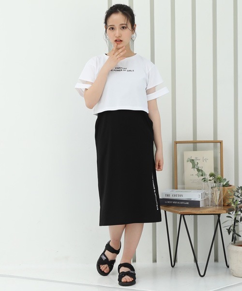 PINKHUNT(ピンクハント)の「PINKHUNT ショート丈Tシャツセットワンピース 6968K(ワンピース・キッズ・パープル/ホワイト・140cm/150cm/160cm/130cm/120cm)」の13枚目の写真
