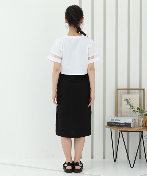PINKHUNT(ピンクハント)の「PINKHUNT ショート丈Tシャツセットワンピース 6968K(ワンピース・キッズ・パープル/ホワイト・140cm/150cm/160cm/130cm/120cm)」の14枚目の写真
