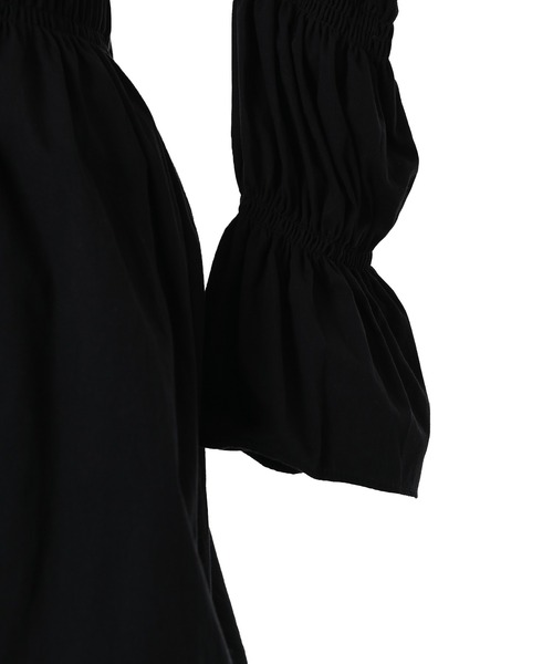 Narcissus(ナルシス)の「【Narcissus WEBSTORE 限定商品】パフリボンワンピース(シャツワンピース・レディース・ブラック・FREE)」の10枚目の写真