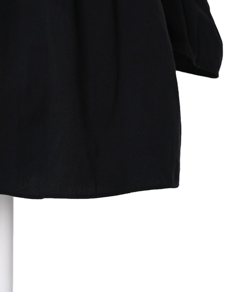 Narcissus(ナルシス)の「【Narcissus WEBSTORE 限定商品】パフリボンワンピース(シャツワンピース・レディース・ブラック・FREE)」の3枚目の写真