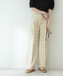 N.（N. Natural Beauty Basic） | ◆チェックワイドストレートパンツ(その他パンツ)