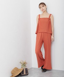 mysty woman | 楊柳ビスチェ×ワイドパンツ 287706(セットアップ)