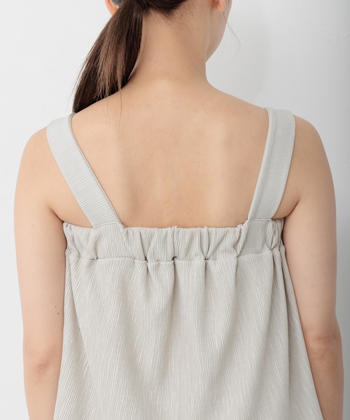 mysty woman(ミスティウーマン)の「楊柳ビスチェ×ワイドパンツ 287706(セットアップ・レディース・チャコールグレー/ブラック/オレンジ/グレー系その他・FREE)」の20枚目の写真