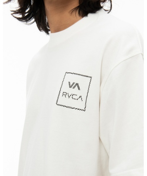 RVCA（ルーカ）の「RVCA メンズ  VA ALL THE WAY Ｔシャツ【2022年夏モデル】/ルーカ半袖バックプリントTシャツ（Tシャツ/カットソー・メンズ・ブラック/ロイヤルブルー/モスグリーン/オフホワイト・LARGE/SMALL/MEDIUM）」の12枚目の写真