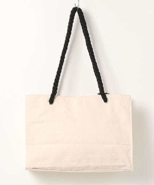 one way(ワンウェイ)の「キャンバスロープハンドルトート(トートバッグ・レディース・ホワイト/ブラック/ブラック系その他・FREE)」の7枚目の写真