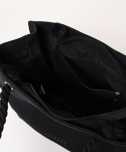 one way(ワンウェイ)の「キャンバスロープハンドルトート(トートバッグ・レディース・ホワイト/ブラック/ブラック系その他・FREE)」の8枚目の写真