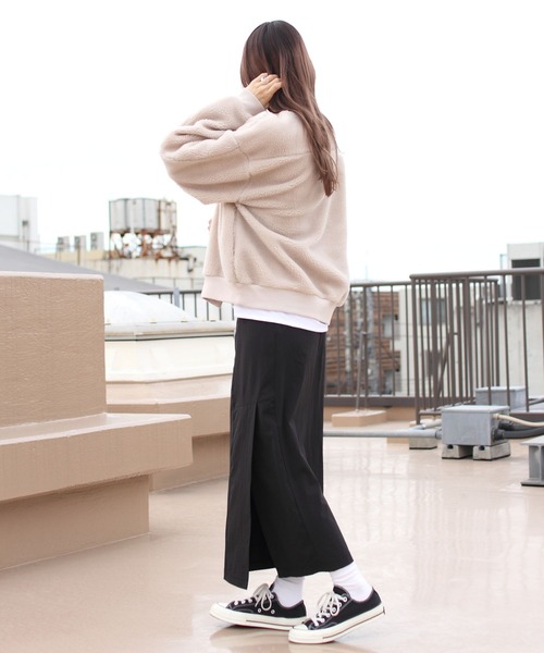 THE SHINZONE(ザ シンゾーン)の「THE SHINZONE/シンゾーン ボアケープリンブルゾン BOA CAPLIN BLOUSON(ブルゾン・レディース・グレー/ナチュラル・FREE)」の19枚目の写真