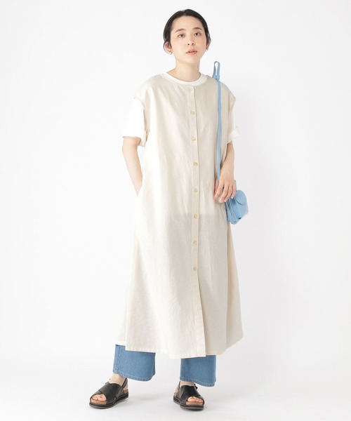 studio CLIP（スタディオクリップ）の「フレンチスリーブベストワンピース（ワンピース・レディース・アイボリー/スモーク・FREE）」の7枚目の写真