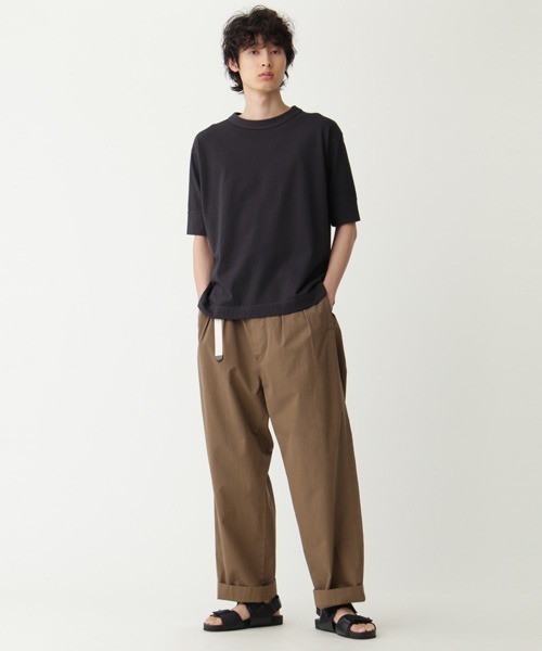 MHL.(エムエイチエル)の「GARMENT DYE DRY JERSEY(Tシャツ/カットソー・メンズ・ブラック/ホワイト系その他3/グレー系その他7・MEDIUM/LARGE)」の13枚目の写真