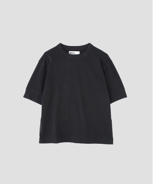 MHL.(エムエイチエル)の「GARMENT DYE DRY JERSEY(Tシャツ/カットソー・メンズ・ブラック/ホワイト系その他3/グレー系その他7・MEDIUM/LARGE)」の14枚目の写真
