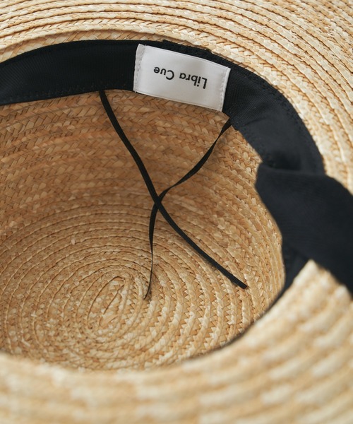 Libra Cue（リブラ キュー）の「ラフィアリボンカンカン帽（ハット・レディース・ナチュラル・FREE）」の2枚目の写真