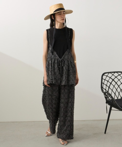 Libra Cue（リブラ キュー）の「ラフィアリボンカンカン帽（ハット・レディース・ナチュラル・FREE）」の11枚目の写真