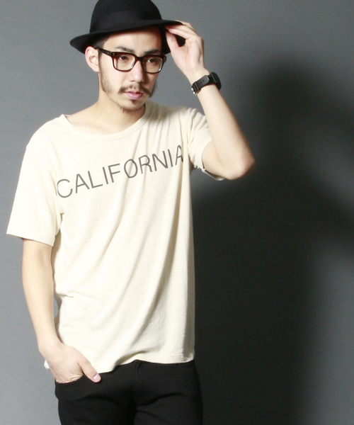 AMERICAN RAG CIE（アメリカンラグシー）の「AMERICAN RAG CIE シルク100%Ｔシャツ「CARIFORNIA」（Tシャツ/カットソー・メンズ・オフホワイト/ネイビー/ピンク・2/1/3）」の16枚目の写真