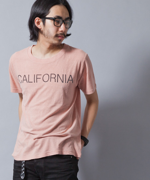 AMERICAN RAG CIE（アメリカンラグシー）の「AMERICAN RAG CIE シルク100%Ｔシャツ「CARIFORNIA」（Tシャツ/カットソー・メンズ・オフホワイト/ネイビー/ピンク・2/1/3）」の19枚目の写真