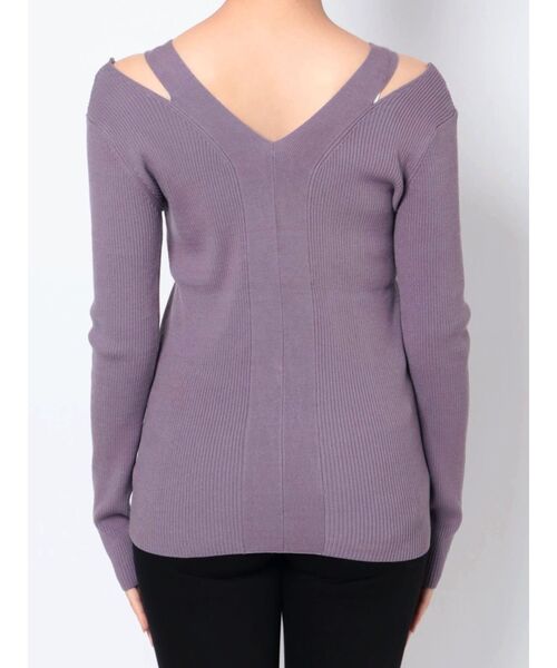 LAGUNAMOON(ラグナムーン)の「カットアウトケーブルニットプルオーバー(ニット/セーター・レディース・アイボリー/ブラック/グリーン/パープル・FREE)」の22枚目の写真