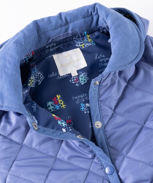 KP（ケーピー）の「mimiちゃんショッピング柄裏地のタフタキルト